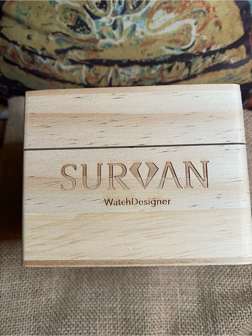 New Survan skeleton watch w/ box (zz)
